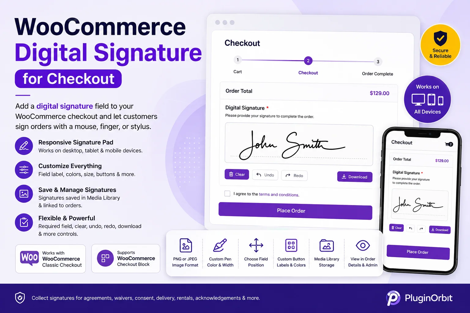 WooCommerce Digital Signature
