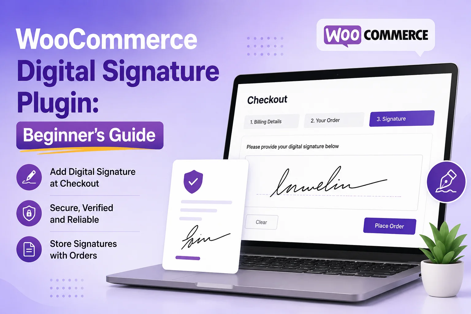 WooCommerce Digital Signature Plugin