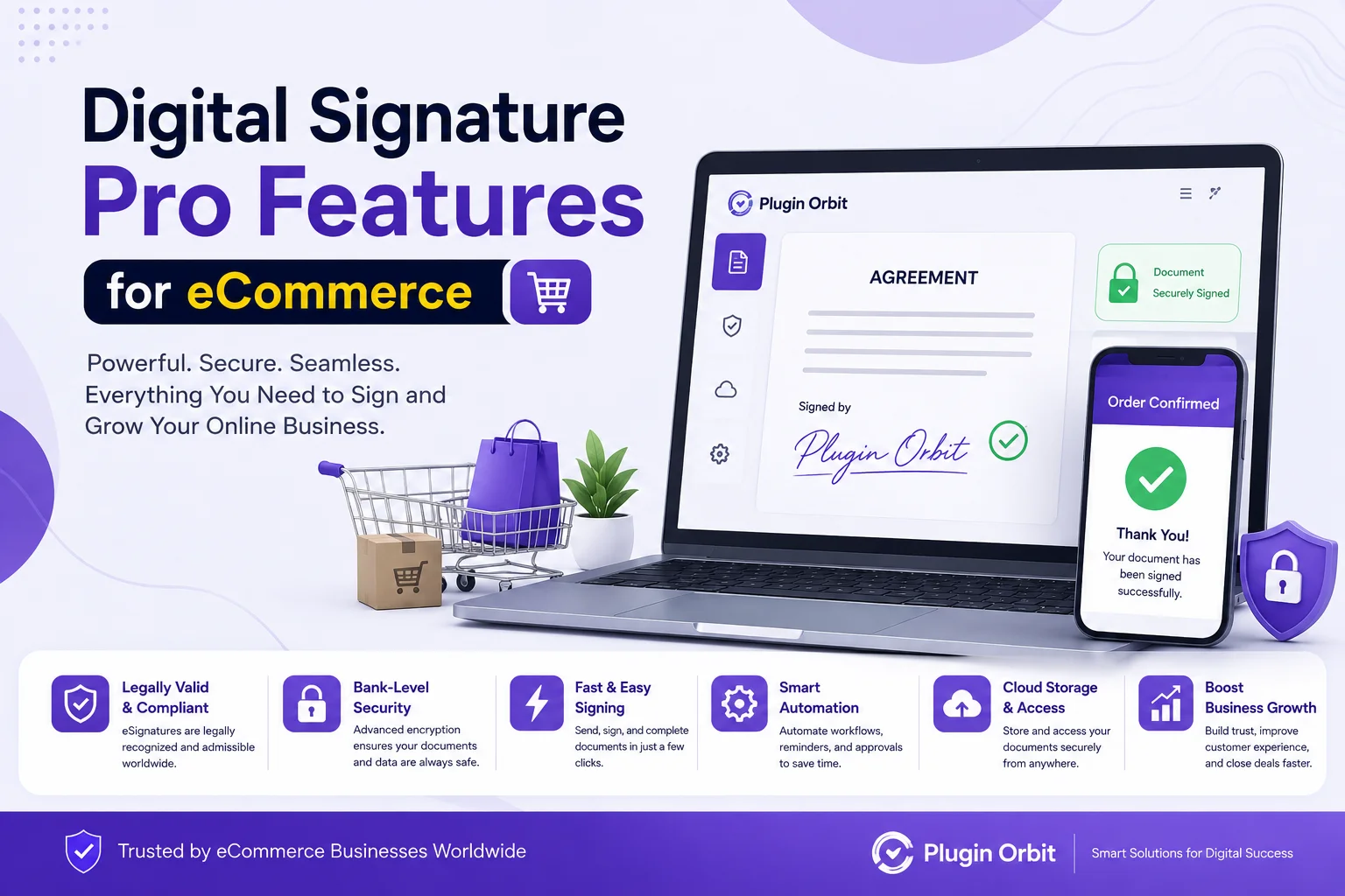 Digital Signature Pro Features for eCommerce with secure signing and business tools