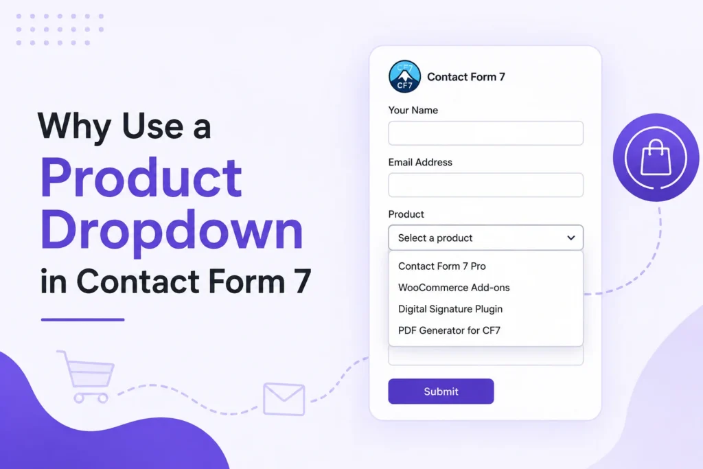 Contact Form 7 product dropdown field for selecting products in a form