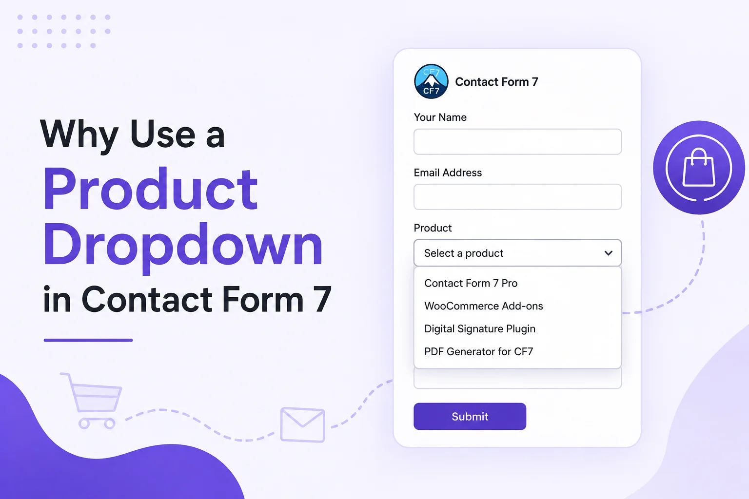Contact Form 7 product dropdown field for selecting products in a form