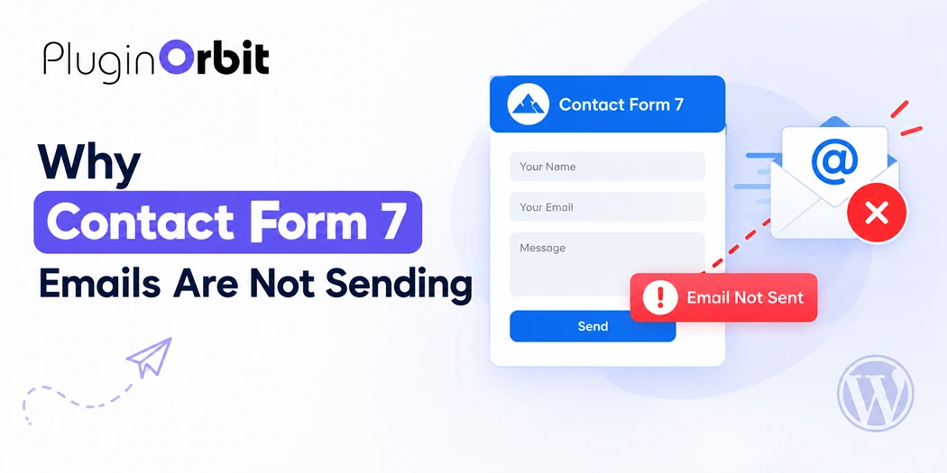 Why Contact Form 7 emails are not sending in WordPress, showing an email delivery error.